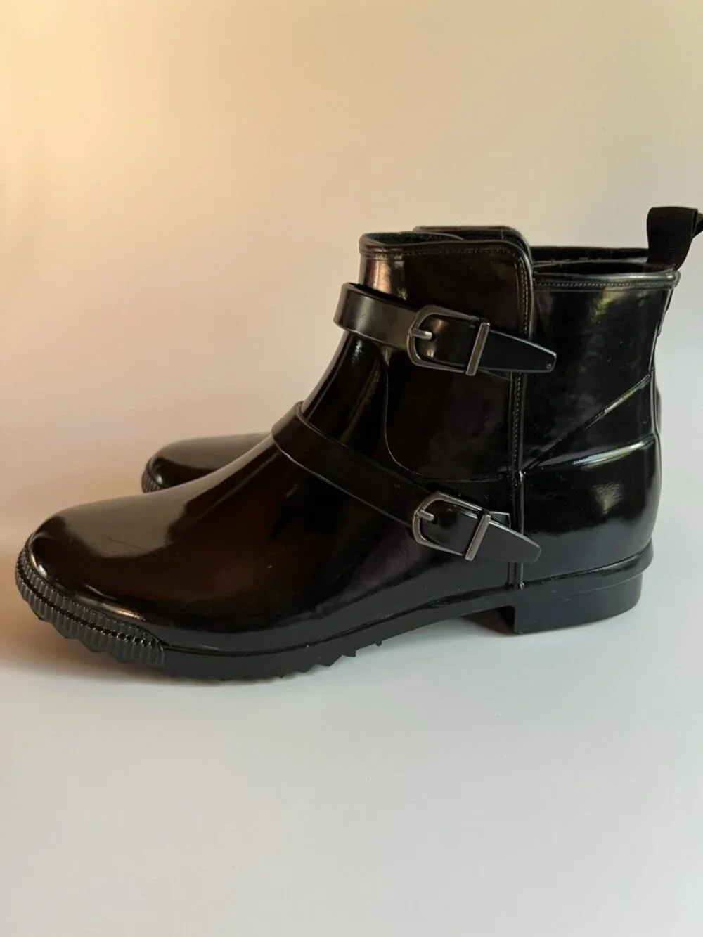 Cougar Women’s Chelsea Rain Boots Size 8 Black Waterproof Buckle